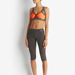 VPL Flexure Gray & Neon Orange Mesh Set Bra & Pant